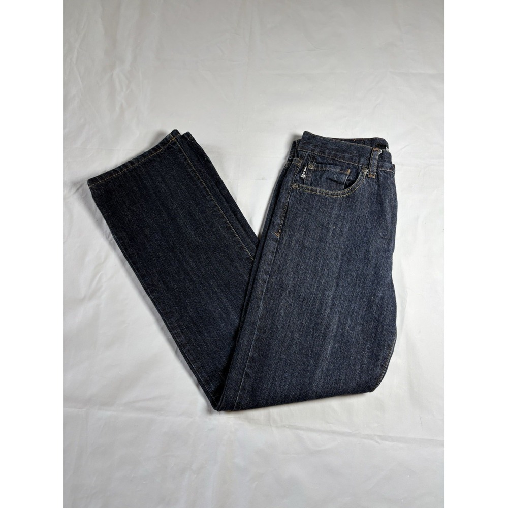 Rusty Men's Blue Jeans Straight Leg Size 29x28 100% Cotton